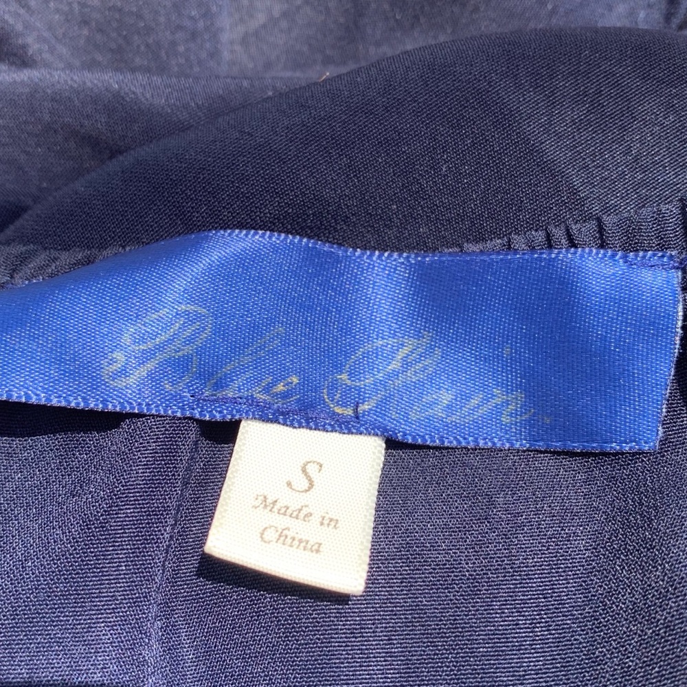 Blue Rain Short Sleeve Embroidered Front Dress - Picture 3 of 4